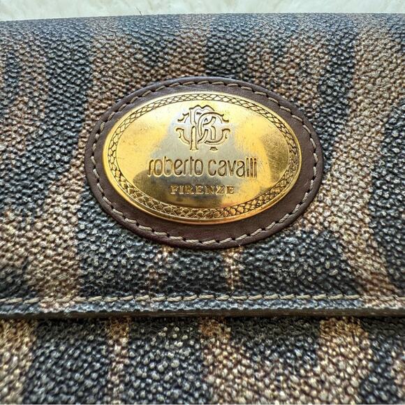 Vintage Roberto Cavalli vegan leather wallet Authentic - Picture 2 of 8